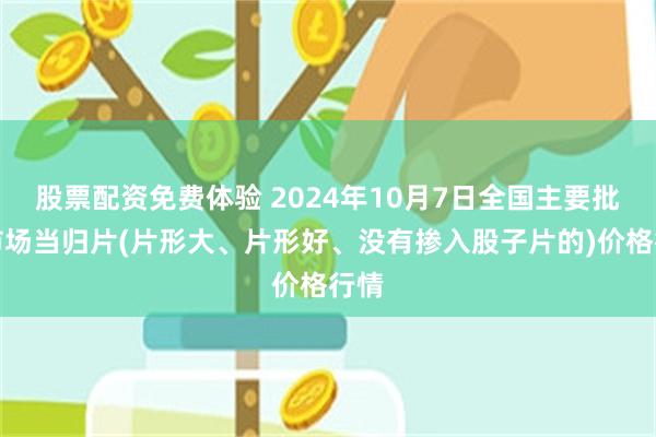 股票配资免费体验 2024年10月7日全国主要批发市场当归片(片形大、片形好、没有掺入股子片的)价格行情