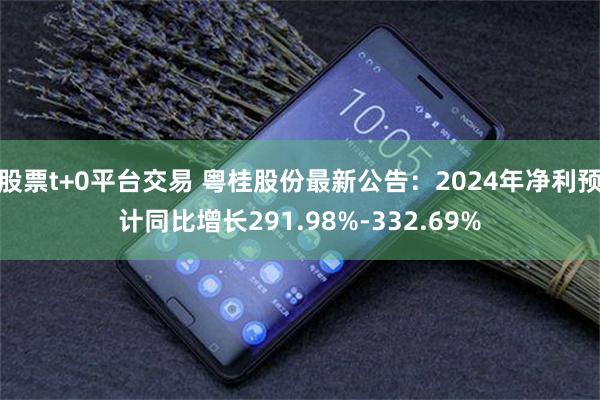 股票t+0平台交易 粤桂股份最新公告：2024年净利预计同比增长291.98%-332.69%